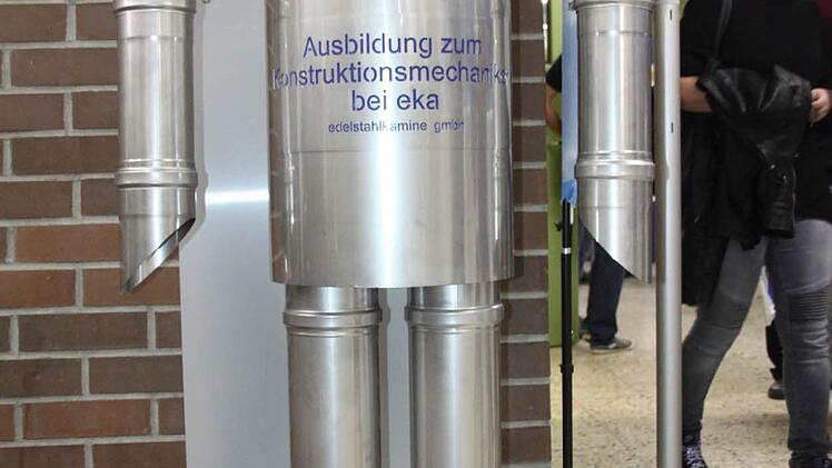 Das Edelstahlmännchen der Firma eka war ein Hingucker.