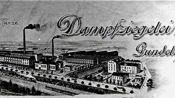 Briefkopf der Gundelsdorfer Dampfziegelei aus dem Jahre 1917Repro: Gerd Fleischmann