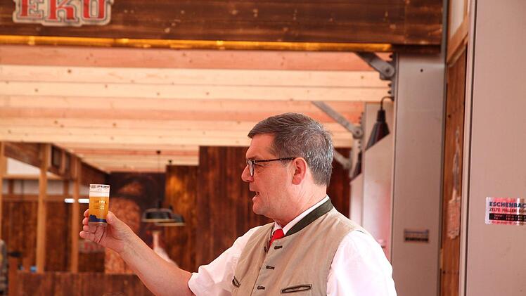 Probeanstich zur Kulmbacher Bierwoche 2018.  Foto: Jürgen Gärtner