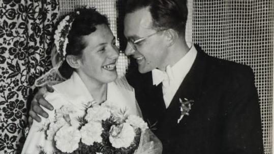 Am 25. Oktober 1952 gab sich das junge Paar das Jawort.privat