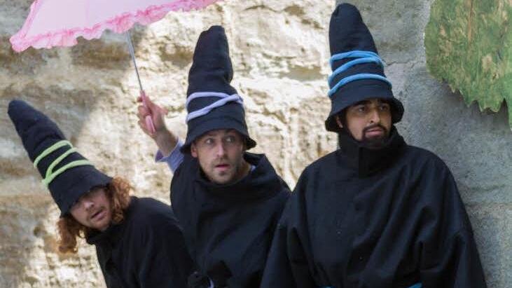 Die drei Räuber (v.l.): Benny Bochmann, Florian Berndt und Pascal Averibou Foto: Dieter Grams