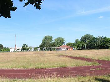 Um diesen Sportplatz und seine 400-Meter-Bahn wird gestritten. Foto: Christian Bauriedel