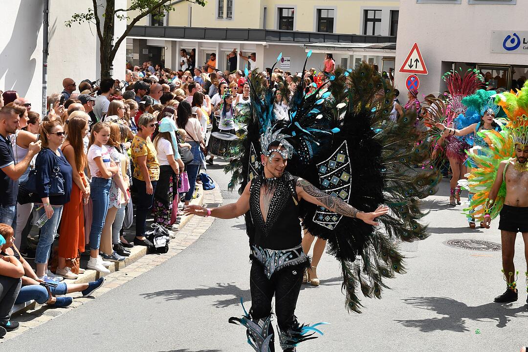 Umzug beim Samba-Festival in Coburg