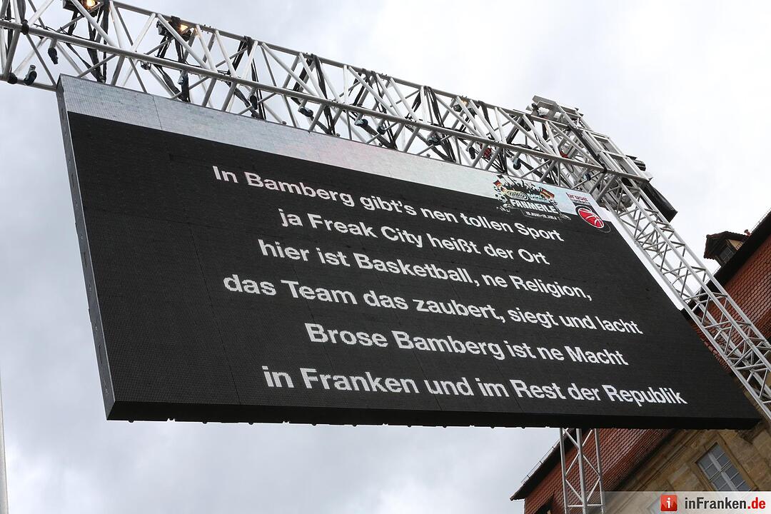 Brose-Baskit zum  achten mal Meister; Foto: Barbara Herbst