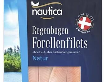 Lidl weitet Fisch-R&uuml;ckruf aus: Nautica Regenbogen Forellenfilets Natur