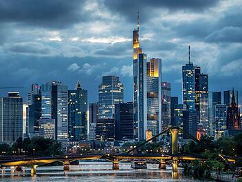 Skyline Bankenviertel in Frankfurt am Main