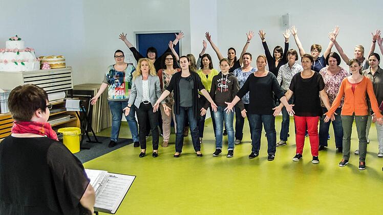 Proben-Impressionen mit dem Vocalensemble CoburgFoto: Jochen Berger