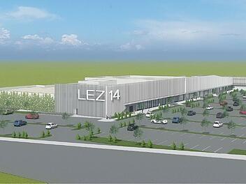 Bamberg: Modell des neuen Einkaufszentrums "LEZ"