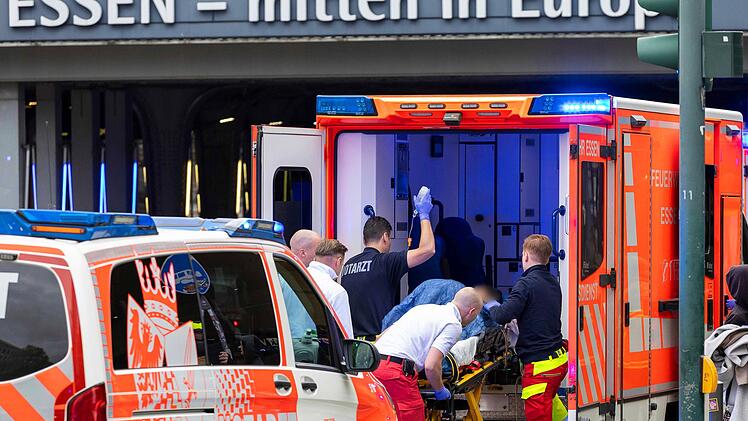 Verletzte Personen am Essener Hauptbahnhof