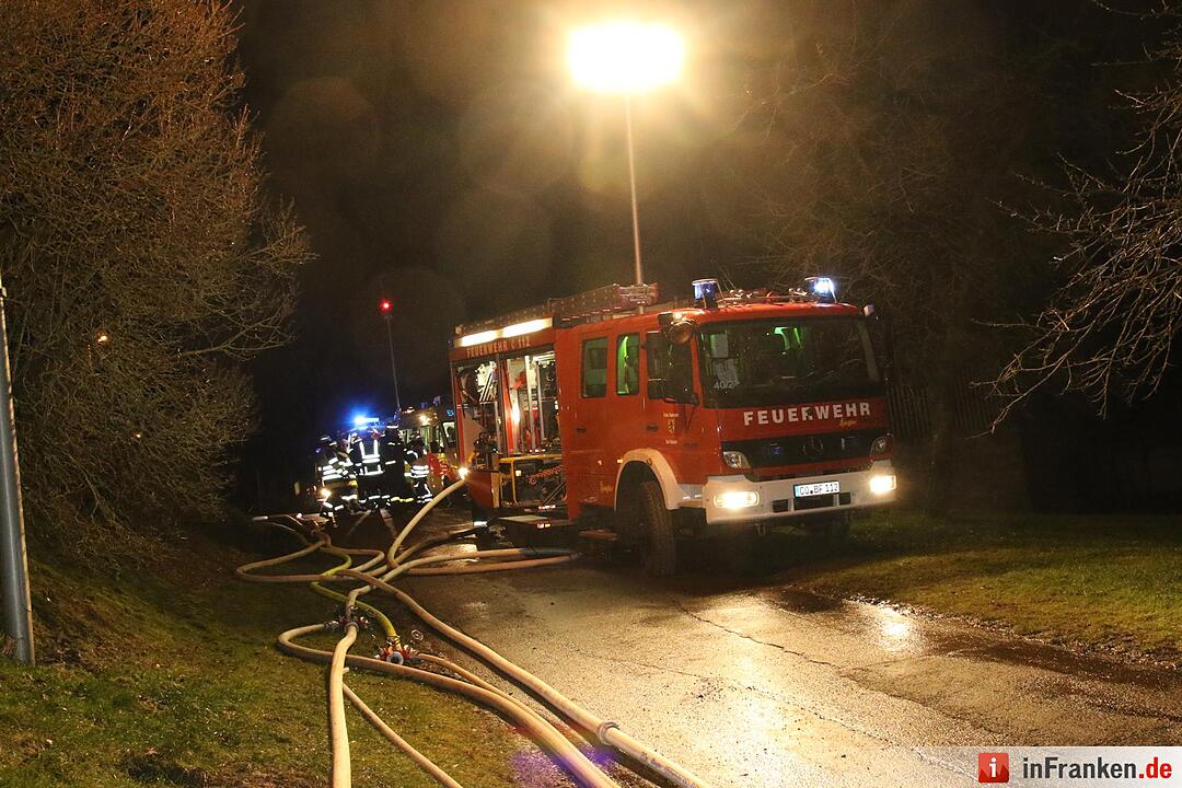 Großbrand zerstört Scheune in Herbartsdorf