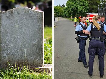 Ein fahrerloses Auto im Kreis Coburg rollte auf einen Friedhof