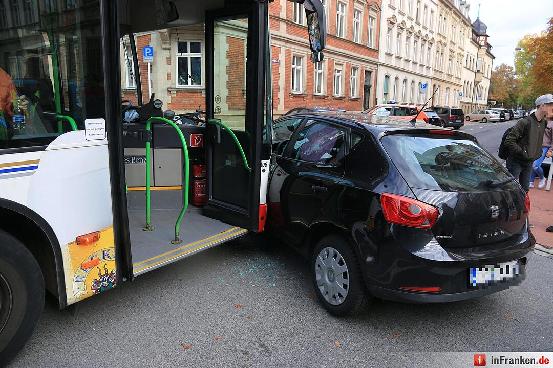 Unfall mit Linienbus in Bamberg