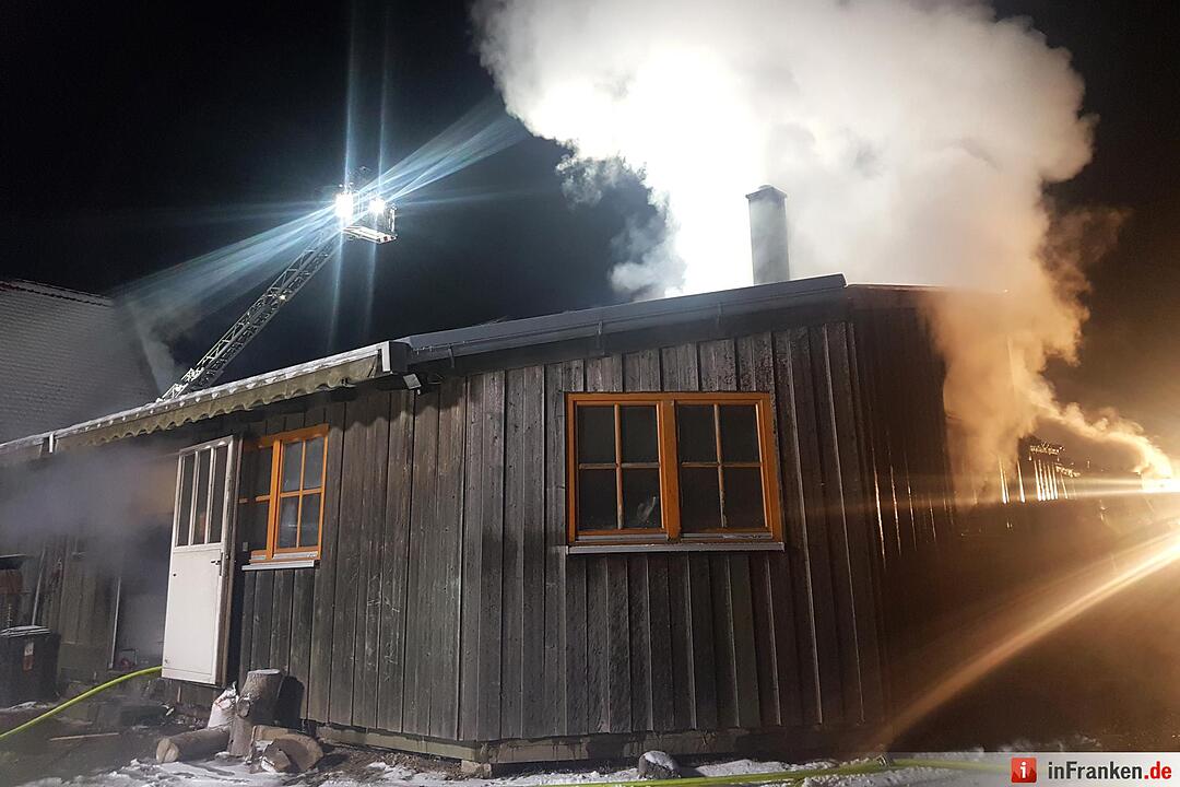 Feuer in Schreinerei in Heroldsbach