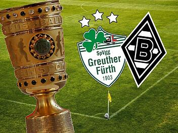 Die SpVgg Greuther Fürth empfängt im Achtelfinale des DFB-Pokals Bundesligist Borussia Mönchengladbach. Fotos: pixabay/dpa Montage: Alexander Kroh