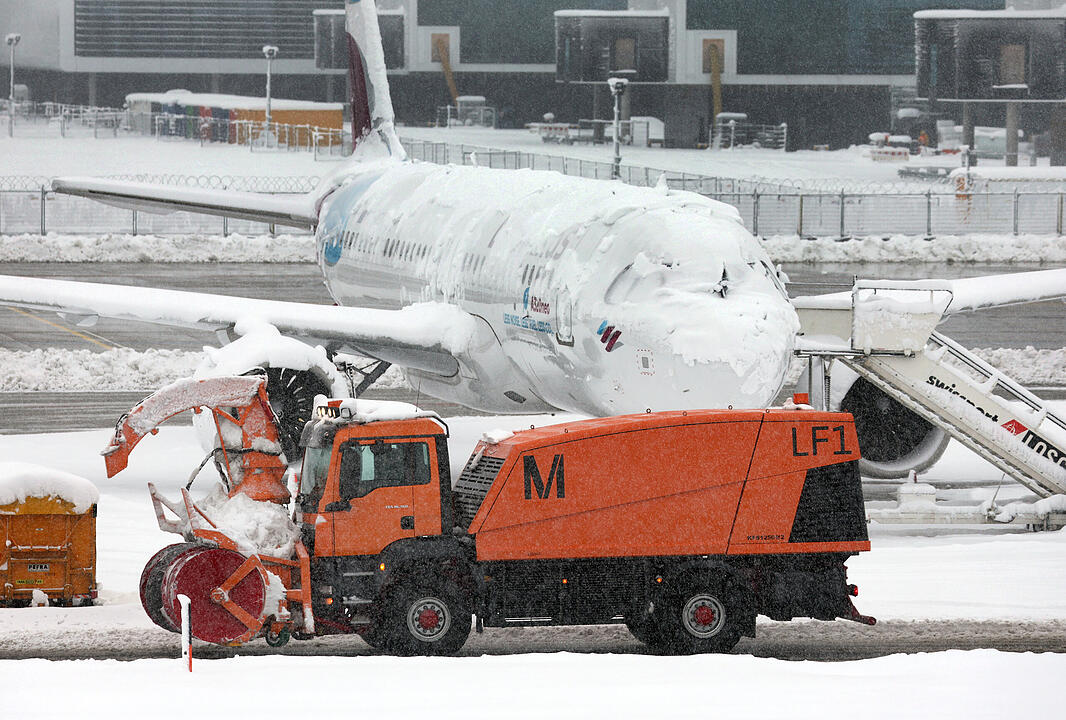 Wintereinbruch in Süddeutschland - München