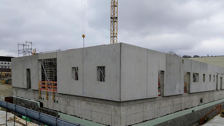 SÜC-Baustelle in der Bamberger Straße Mitte März