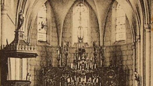 Unsere Liebe Frau original: ohne Madonna, aber mit Kronleuchter und Kanzel.  Foto: Archiv Erich Olbrich