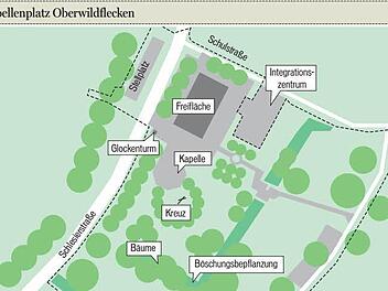 Der Oberwildfleckener Kapellenplatz ist geplant. MGO-Grafik Michael Beetz
