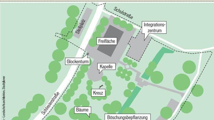 Der Oberwildfleckener Kapellenplatz ist geplant. MGO-Grafik Michael Beetz