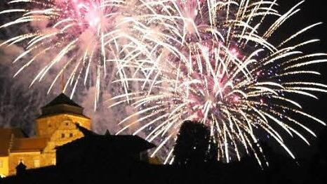 Feuerwerk auf der Festung Rosenberg  Foto: Archiv