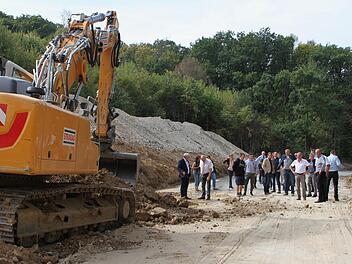 Der Bauausschuss mitten in der laufenden Maßnahme an der HAS  56 Ebern-Einmündung LosbergsgereuthGünther Geiling
