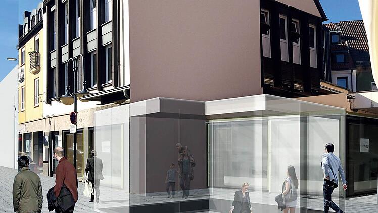 Transparent und filigran: das Treppenhaus zur Tiefgarage bei der Altstadtpassage. Grafik: Architekturbüro H2M