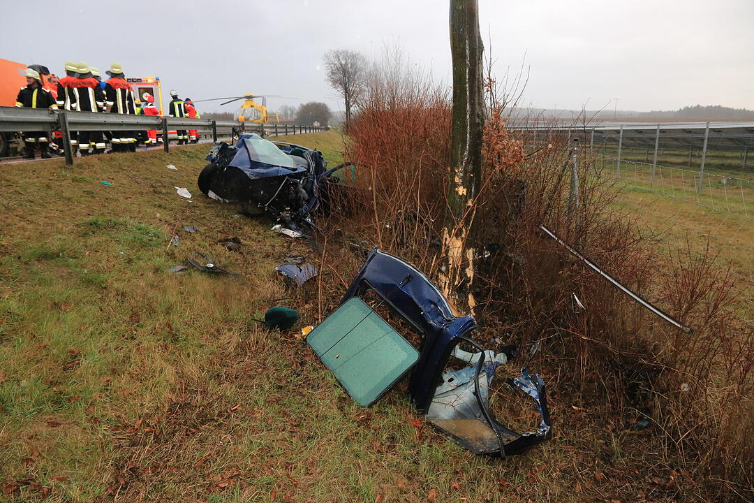 Schwerer Unfall auf A70 bei Wonsees