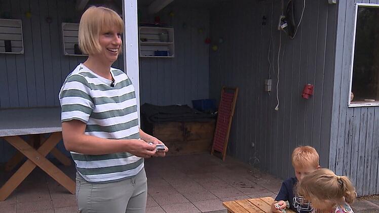 Absoluter Familienmensch: Lena (36) mit ihren Kindern Till (5) und Emilie (2).