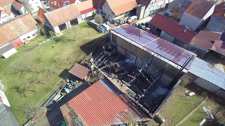 Scheunenbrand in Kitzingen