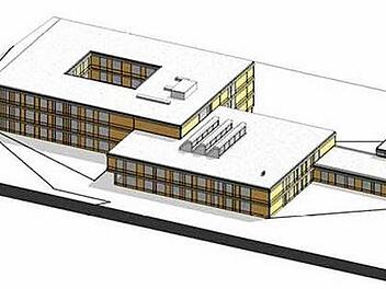 So soll das neue Förderzentrum auf der Bertelsdorfer Höhe aussehen. Es ersetzt das Diakonisch-Soziale-Zentrum am Hofgarten.