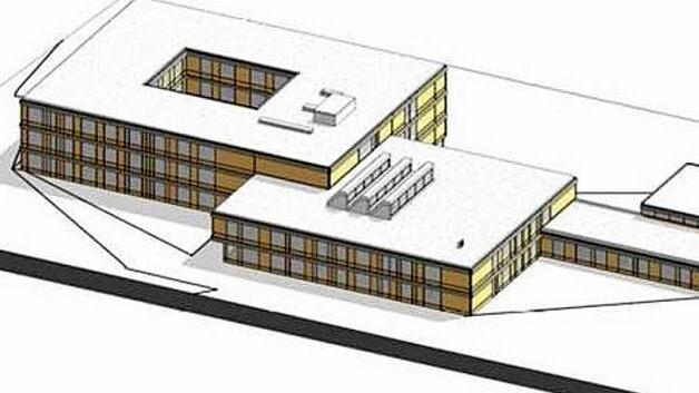 So soll das neue Förderzentrum auf der Bertelsdorfer Höhe aussehen. Es ersetzt das Diakonisch-Soziale-Zentrum am Hofgarten.