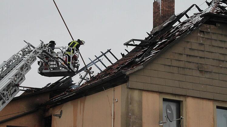 Am Tag nach dem Brand.