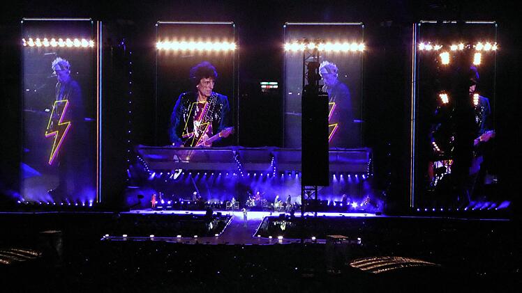 Die Rolling Stones im Münchner Olympiastadion.