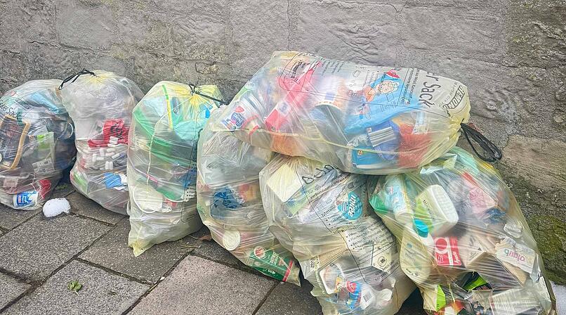 Nach Schneechaos in Bamberg: Infos zur Abholung von gelben S&auml;cken