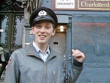 Mark Reeder vor dem Risiko, 1985  Foto: DEF Media GmbH