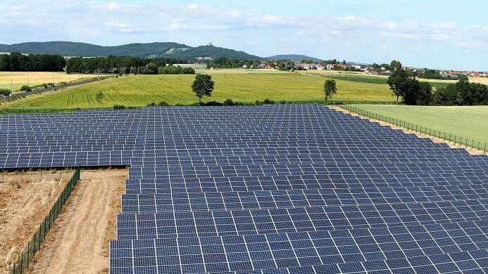 Der Bürgersolarpark Unterneuses Foto: IBC Solar