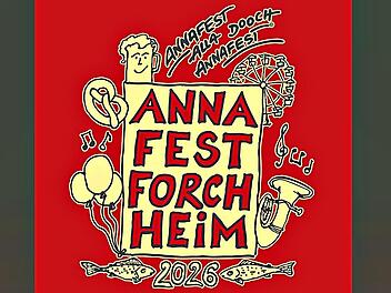 Das Annafest-Motiv 2026 mit Kultslogan. Ulrich Raab