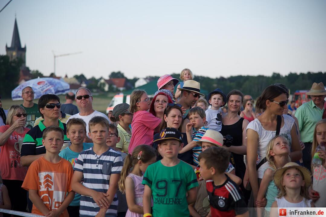 Jubiläumsausgabe: Zum 20. Mal hat die Raiffeisenbank Seebachgrund zu ihrem Ballonmeeting nach Hannberg eingeladen. Mehr als 2000 Menschen waren gekommen.