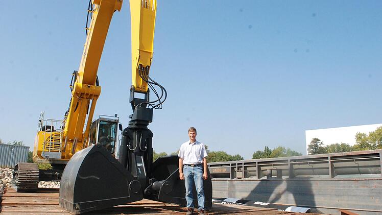 Elmar Wilde und der Bagger