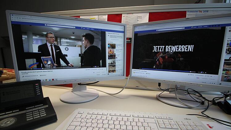 Die Volksbank Forchheim und der Erlebnispark Schloss Thurn haben gute Erfahrung damit gemacht, über Online-Videos auf Facebook Bewerber anzusprechen. Foto: Ronald Heck