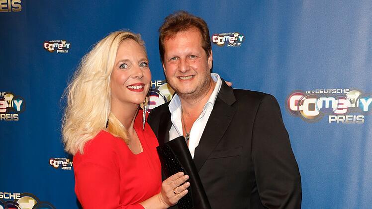 Daniela Büchner 2017 mit ihrem Ehemann Jens Büchner: Die Haare waren damals noch wasserstoffblond.