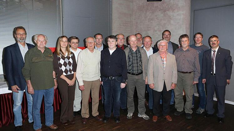 Die geehrten Mitglieder aus dem Raum Haßberge. Foto: Harald Rieger