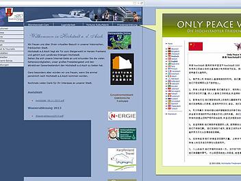 Die Homepage der Stadt Höchstadt ist überaltert, schwer zu pflegen und lässt Aktualität vermissen.