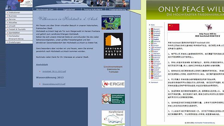 Die Homepage der Stadt Höchstadt ist überaltert, schwer zu pflegen und lässt Aktualität vermissen.