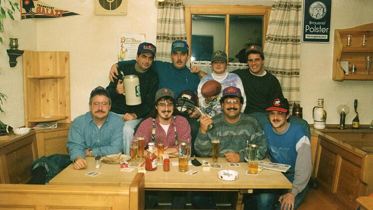 Der Stammtisch in der Anfangszeit im Vereinslokal Zur Glock'n