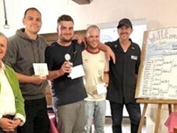 v.l. Bürgermeisterin Ruth Frank, Stefan Lang, Stefan Greul, Mirco Schmitt und Initiator Michael Lang.