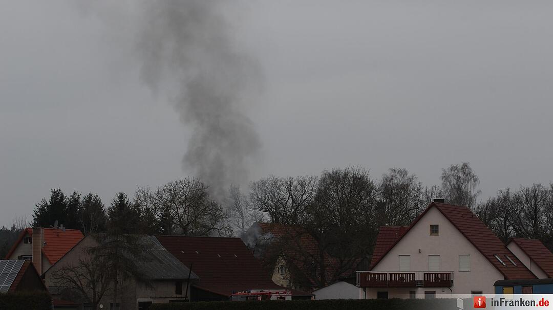 Dachstuhlvollbrand in Zandt bei Lichtenau