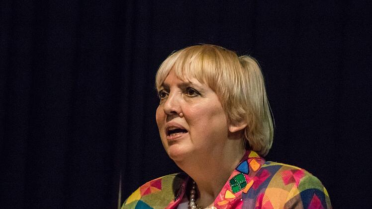 Impressionen vom Wahlkampfauftritt von Claudia Roth beim Kreisverband Coburg-Stadt der GrünenFoto: Jochen Berger