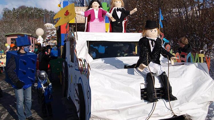 Mit einer Lego-Duplo-Kutsche war der Kindergarten Stempferhof am Start.