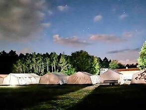 N&auml;chtliche Zeltidylle am Lagerberg.